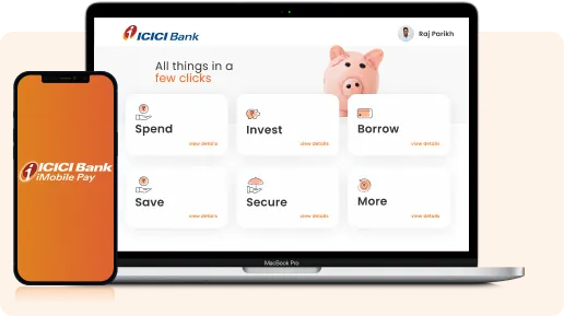 Online banking experience 24x7 with ICICI Bank's Savings Account