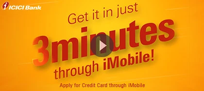 How do I apply for Instant Credit Card on iMobile Pay app?