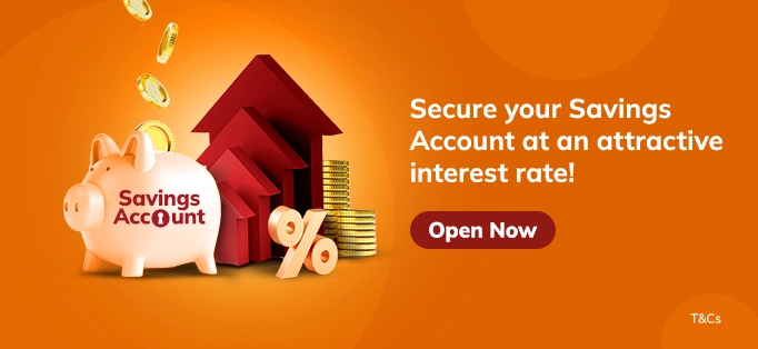 Open Savings Account with attractive Interest Rate