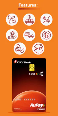 Coral Rupay credit card - Features and Benefits