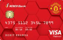 Manchester United Platinum Credit Card
