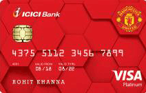 Manchester United Platinum Credit Card
  