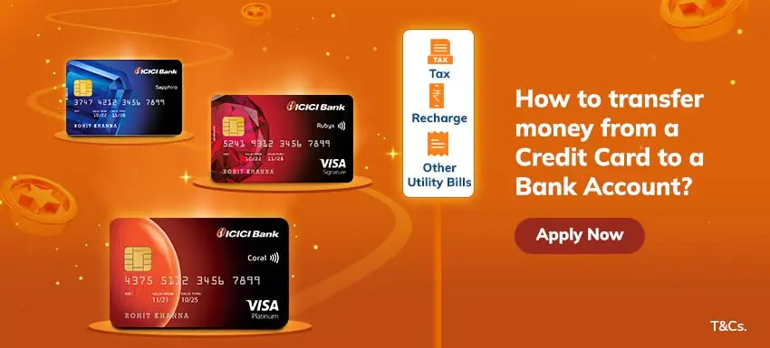 how to transfer money from credit card to bank account
