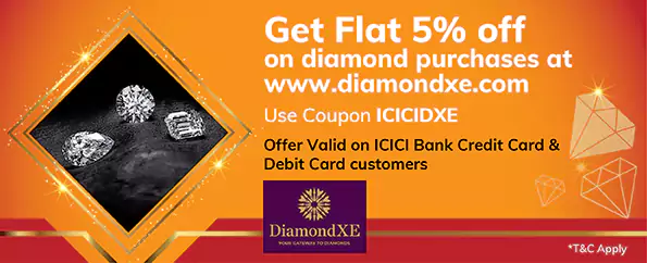 Avail Flat 5% Off at Diamond XE