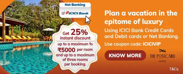 ICICI Bank Brings Exclusive Offer On Postcard Hotel!