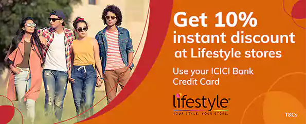 Get 10% instant discount at Lifestyle stores