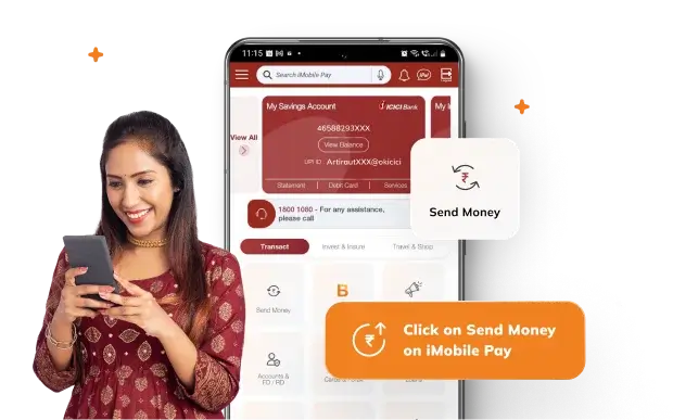 Transfer Money to your loved one's Account instantly