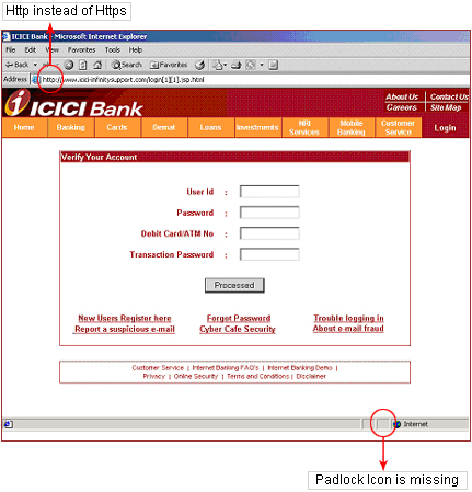 Report lost credit card icici bank